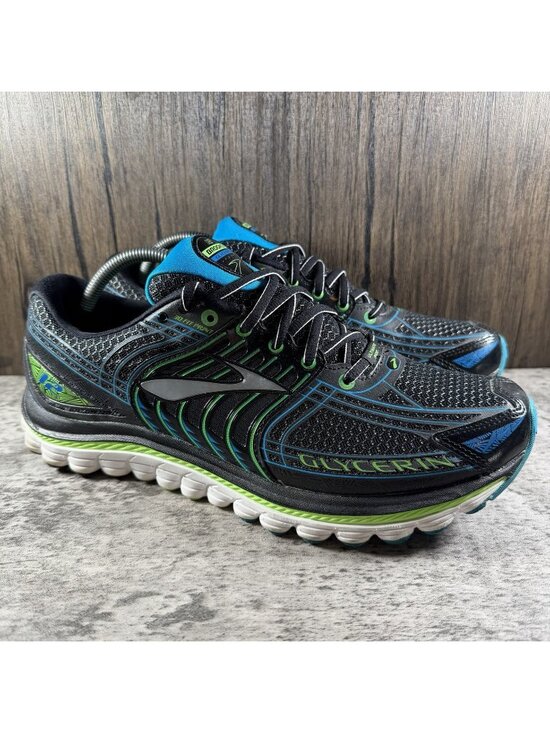 Brooks Glycerin 12 Black and Blue Sneakers Running Shoes Men’s 11 - 1101671D034